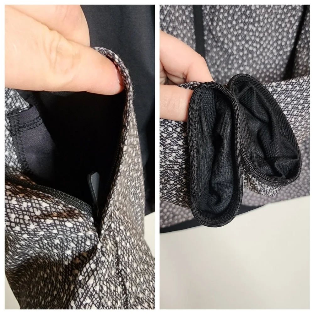 Lululemon Hit It Jacket In Frozen Fizz White Black / Black‎ Size 6 Like New